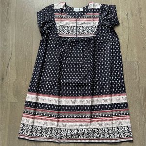Sawyer creek short-sleeve printed lounger dress